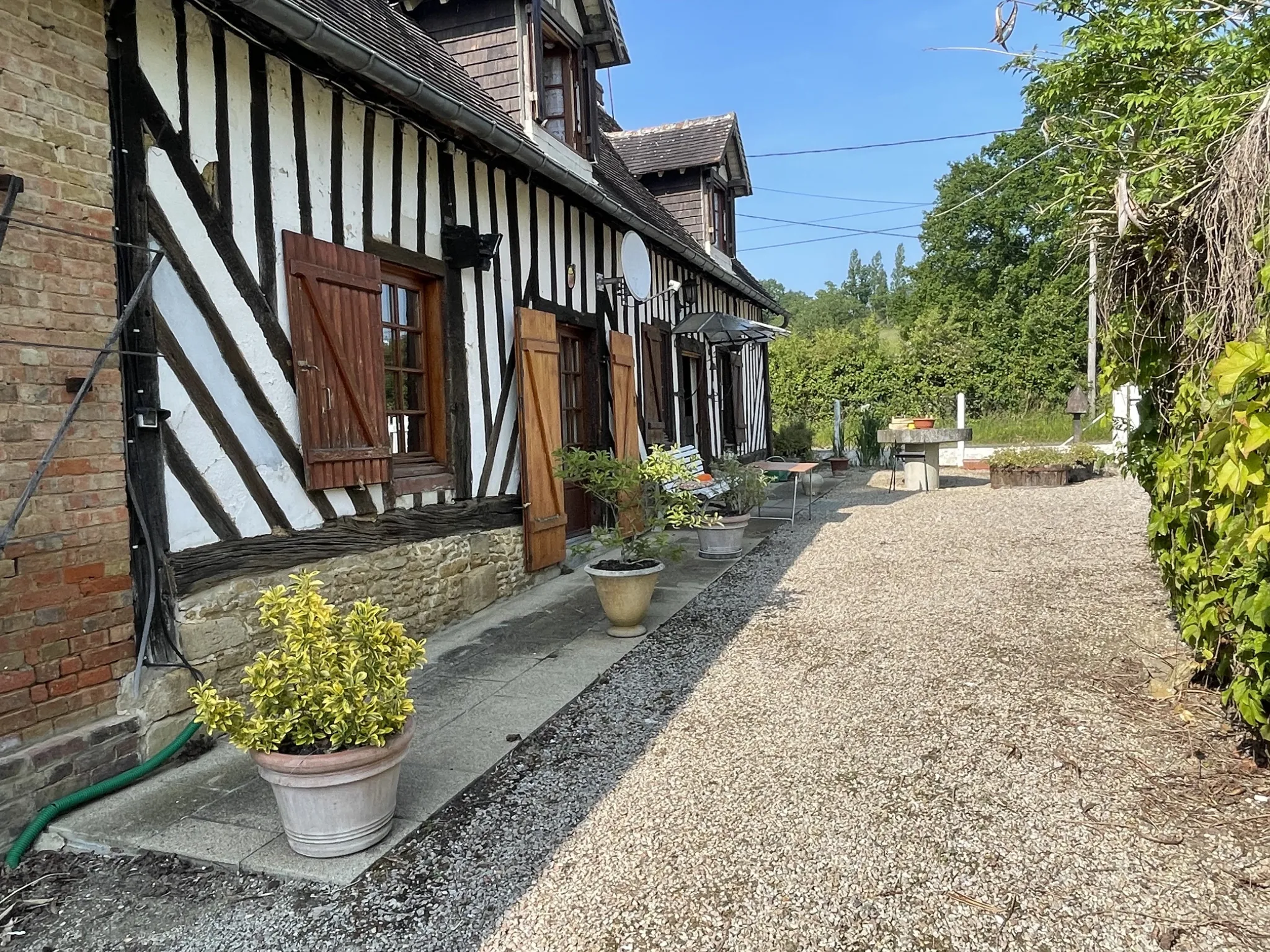 Maison normande à Vieux pont en auge 