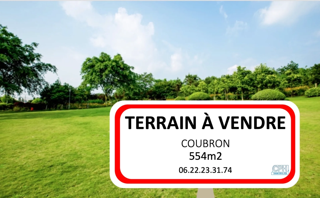 Terrain constructible de 554m2 à Coubron