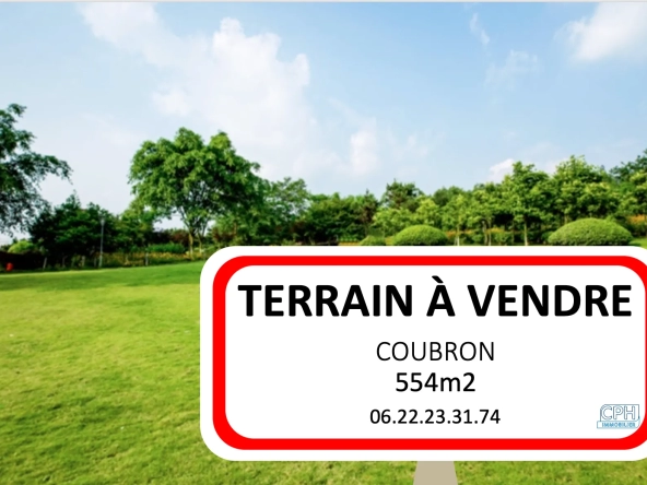 Terrain constructible de 554m2 à Coubron