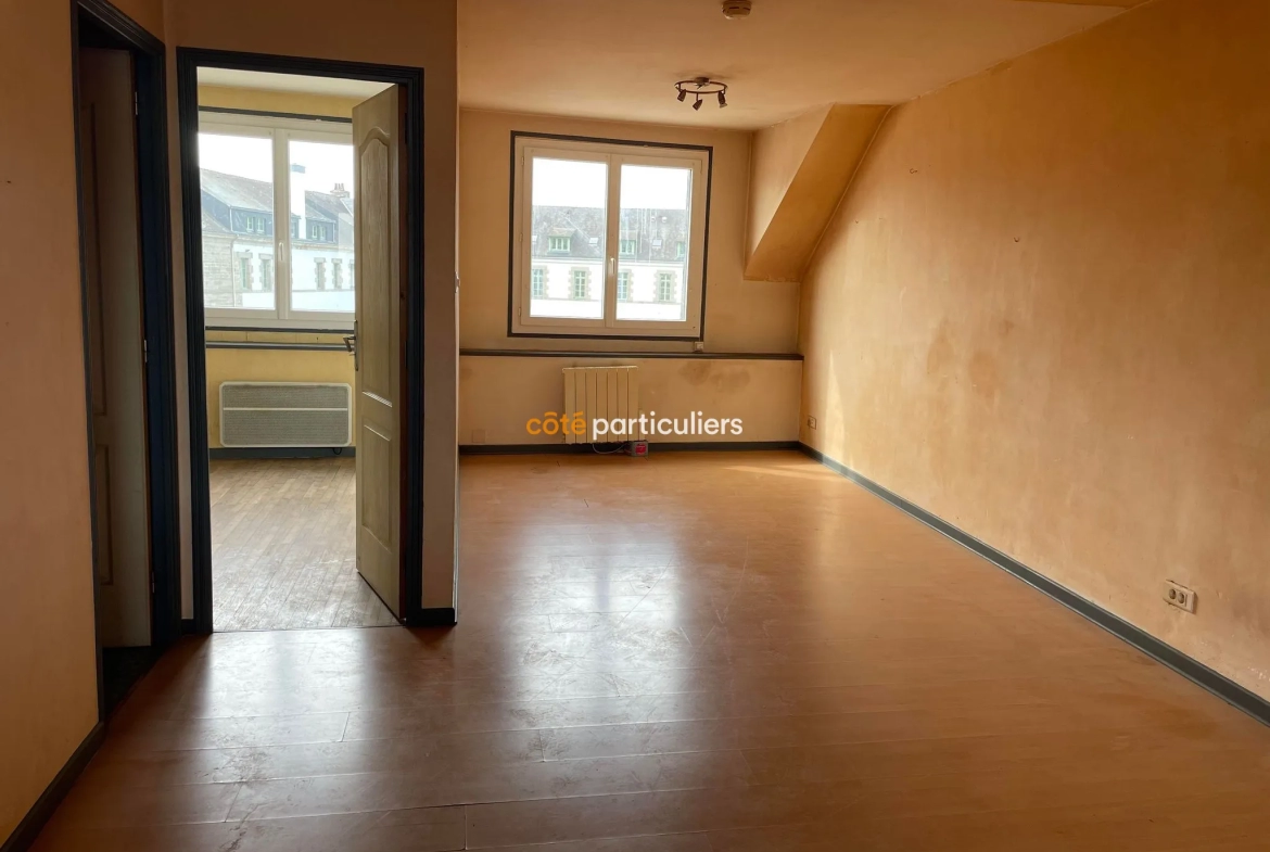 Immeuble à vendre à Pontivy - 2 Appartements et local commercial avec jardin 