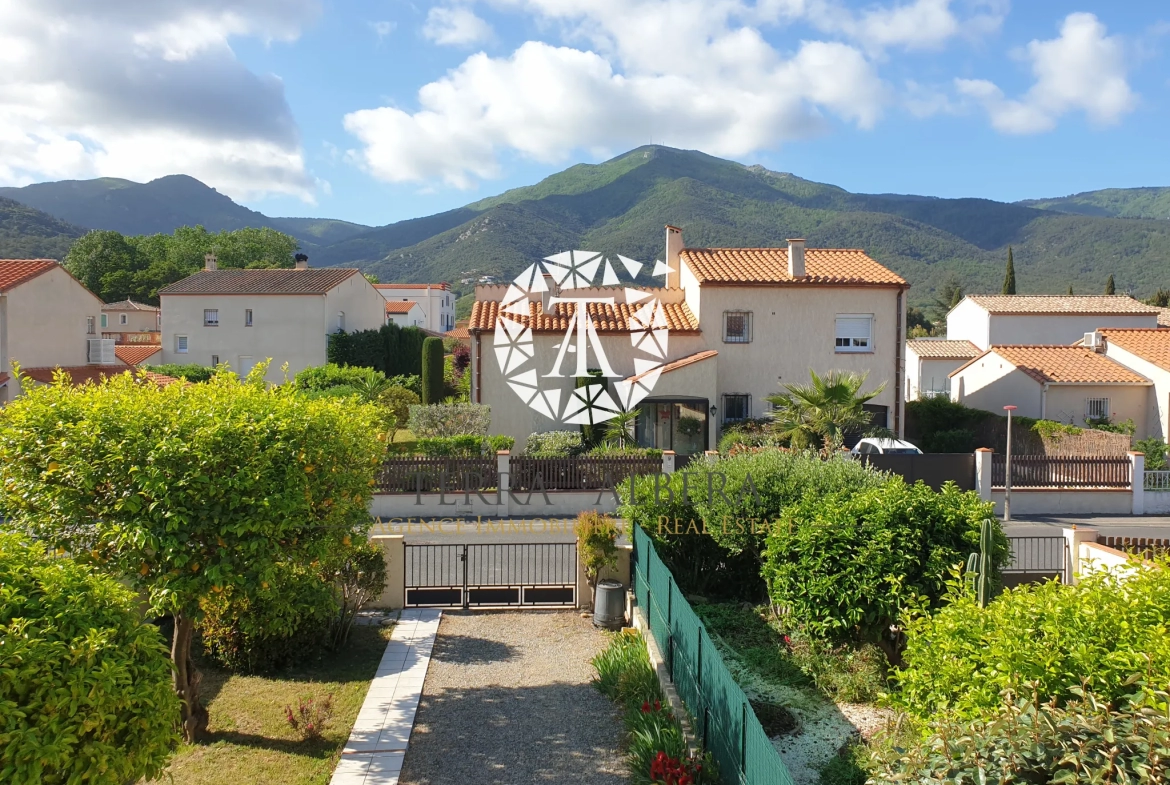 Villa exposée Sud avec vue sur les Albères 