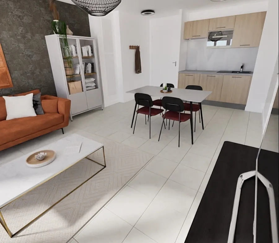 Appartement T2 de 42.56 m2 à Gratentour 