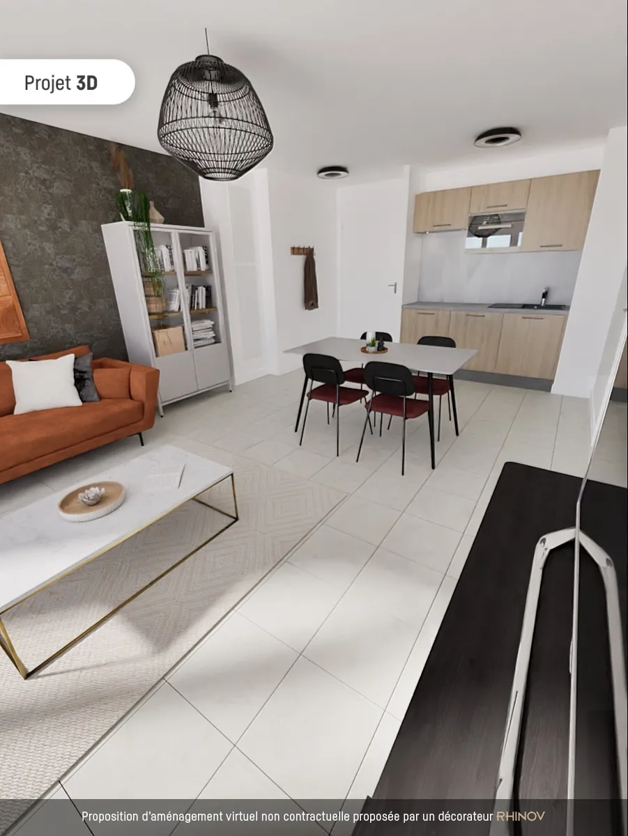 Appartement T2 de 42.56 m2 à Gratentour 