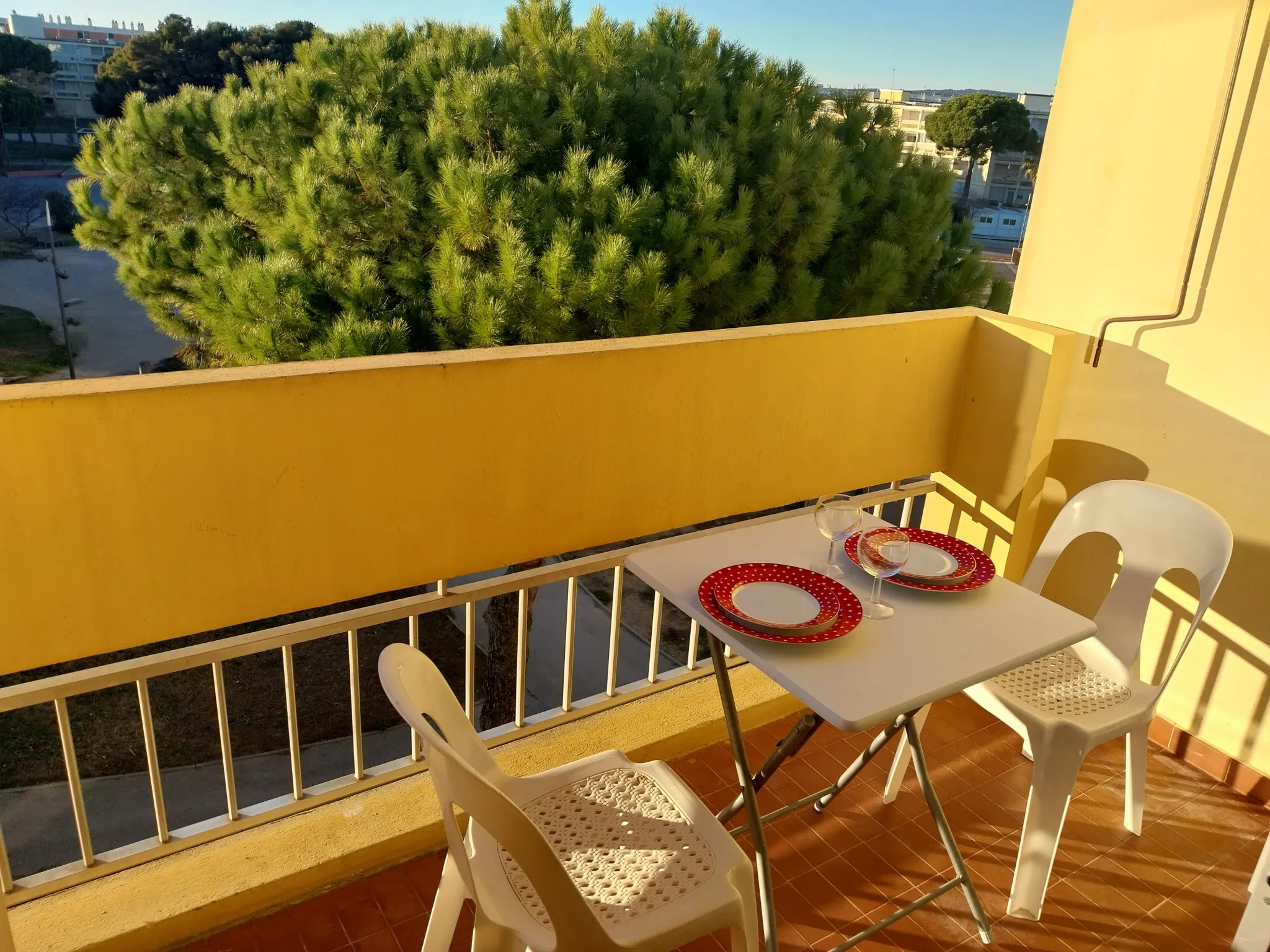 Appartement T1 avec vue sur le parc Charles de Gaulle à Balaruc les bains 