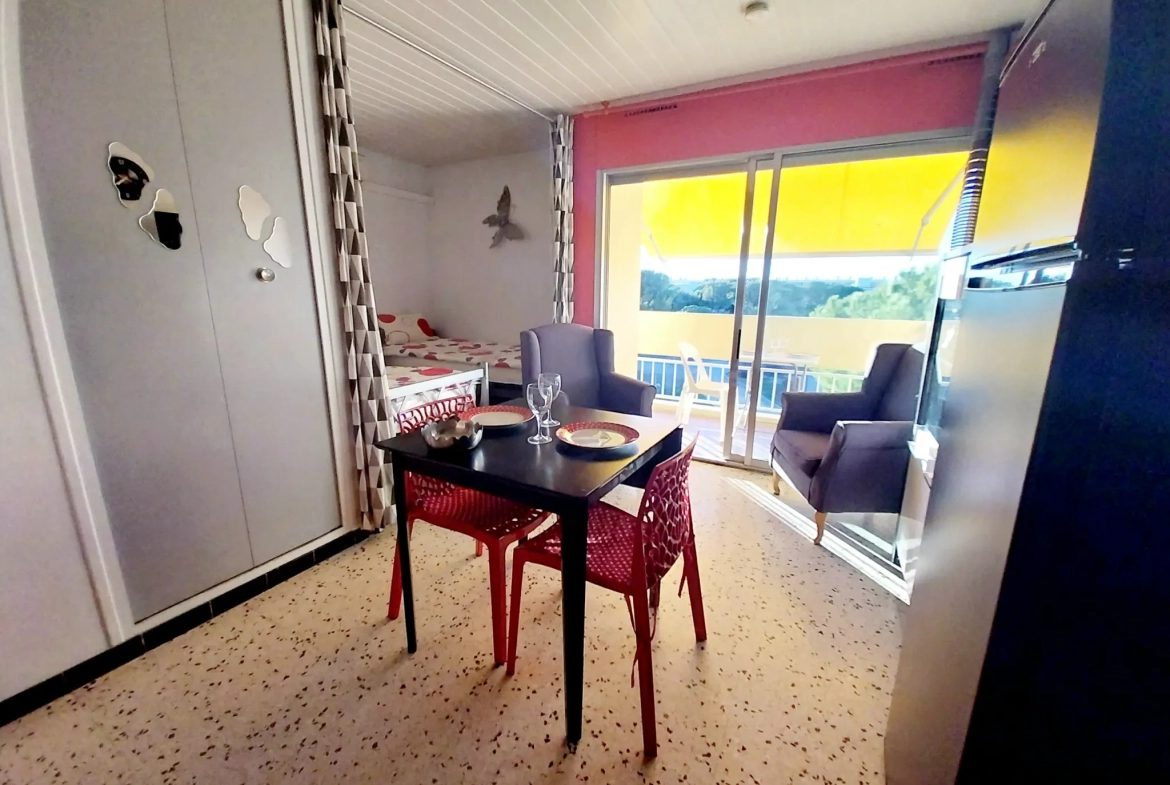 Appartement T1 avec vue sur le parc Charles de Gaulle à Balaruc les bains 