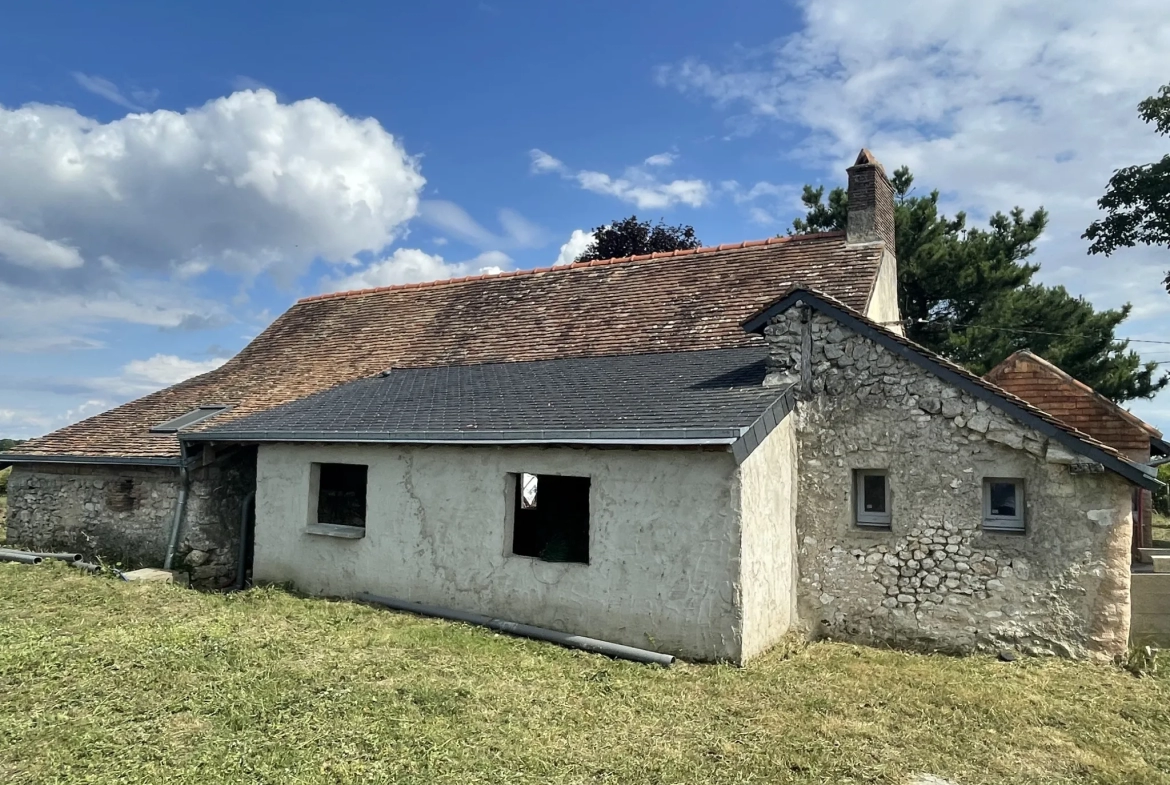 Fermette à Rénover avec 3 Chambres et Dépendances - Axe Le Lude Noyant 