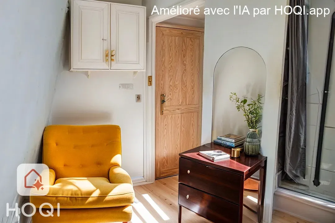 Chambre de service avec vue sur le Sacré Coeur à Paris 