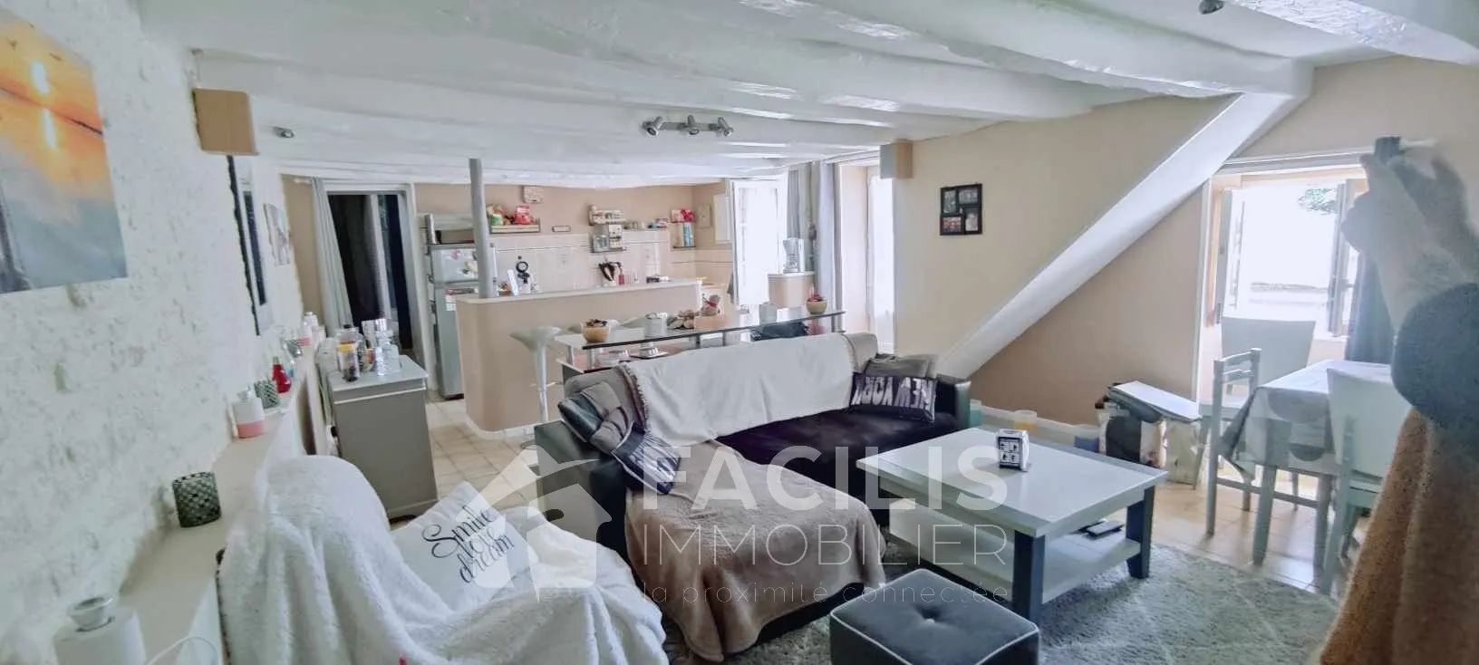 Maison 87 m2 + mezzanine de 16m2 - 2 chambres- Fontenay-le-Comte 