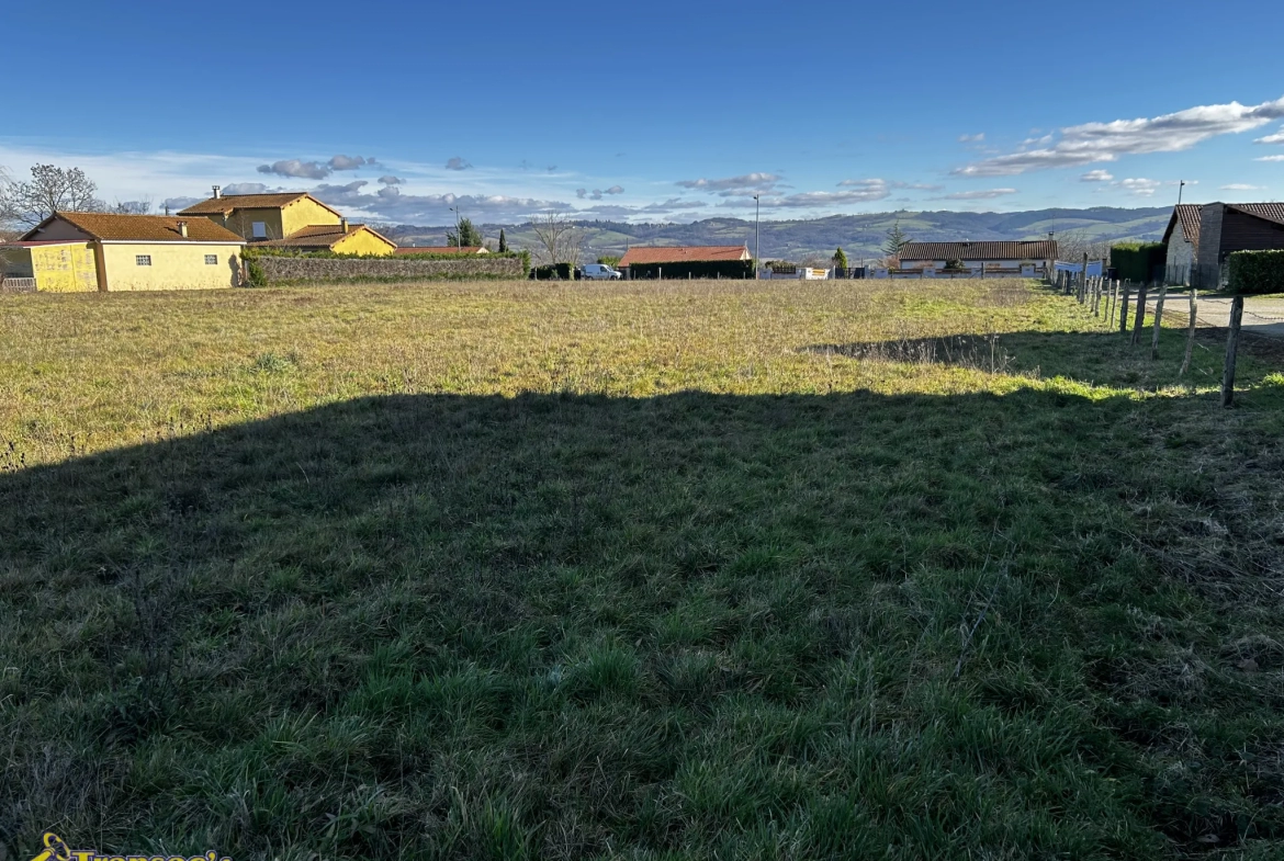 Terrain plat de 7730m2 à Saint-Priest-Bramefant 