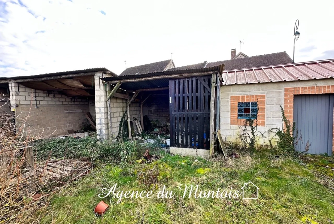 Fermette rénovée à Sergines avec jardin clos 