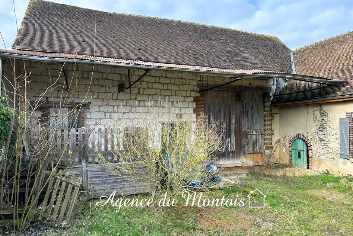 Fermette rénovée à Sergines avec jardin clos 