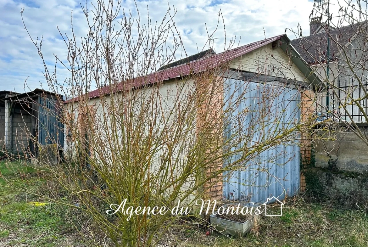 Fermette rénovée à Sergines avec jardin clos 