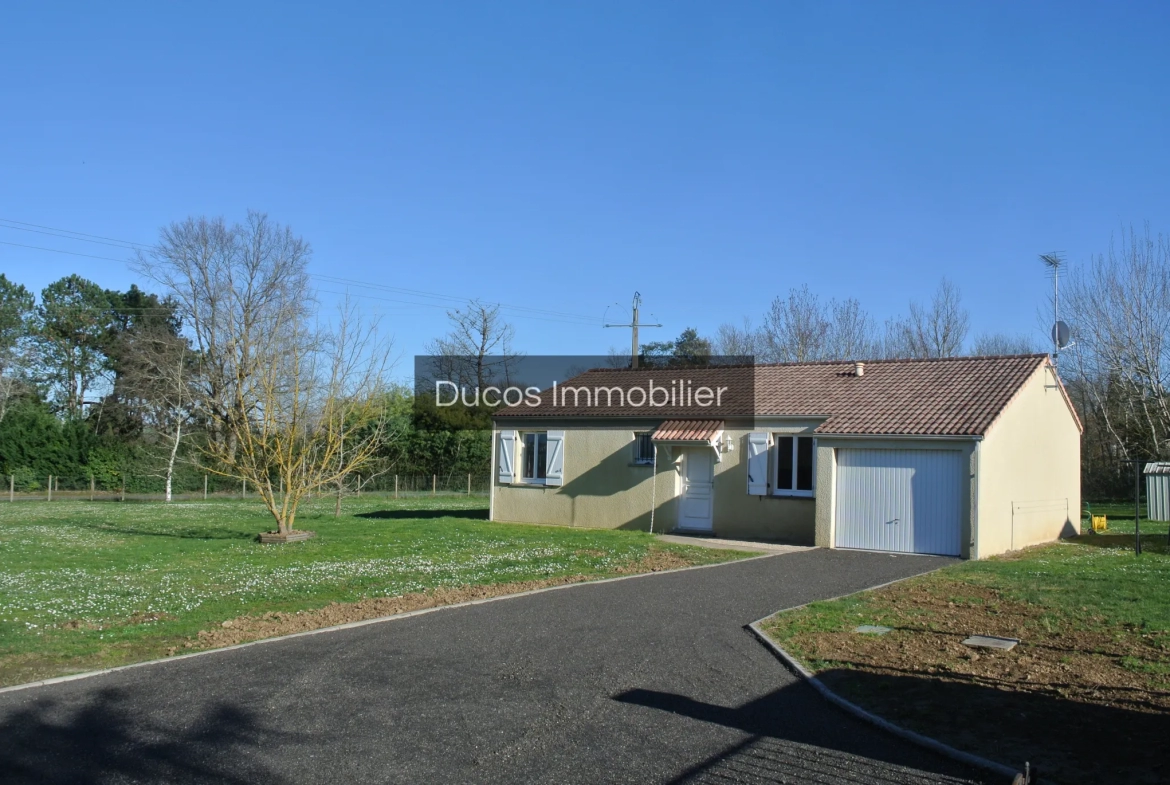 Maison de plain pied avec 3 chambres à Beaupuy 