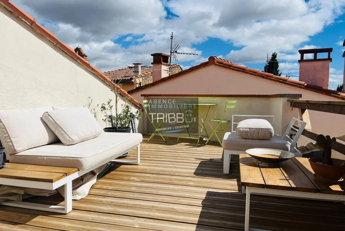 Charmante maison de village à Tresserre avec terrasse 