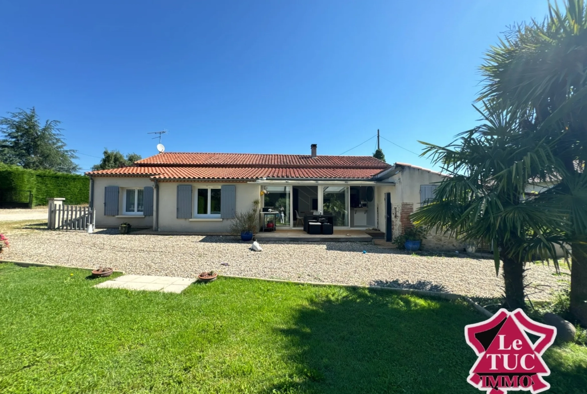 Maison de plain-pied avec piscine et jardin à Villeneuve-sur-Lot 