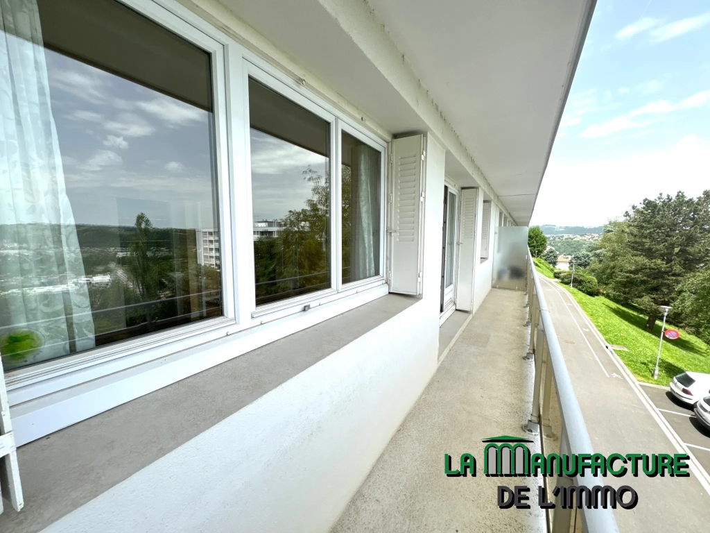 Appartement F4 traversant - Balcon, cave et garage / Firminy Fayol-4 Vents