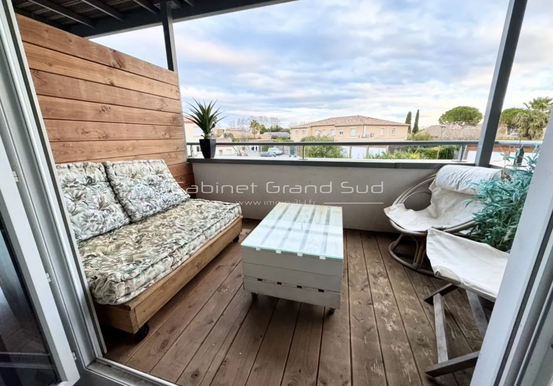 Appartement F2 avec terrasse à Candillargues 