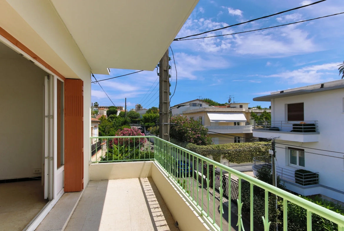 Appartement lumineux de 3 pièces à Juan les pins 