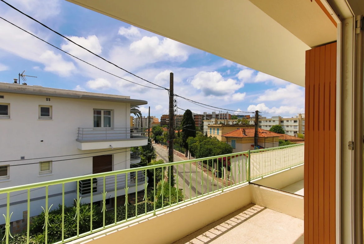 Appartement lumineux de 3 pièces à Juan les pins 