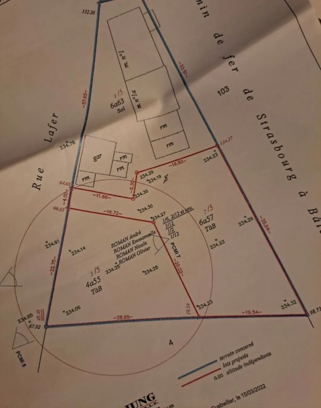 Terrain de construction à Bollwiller - 455m2 - 77000.00 € 