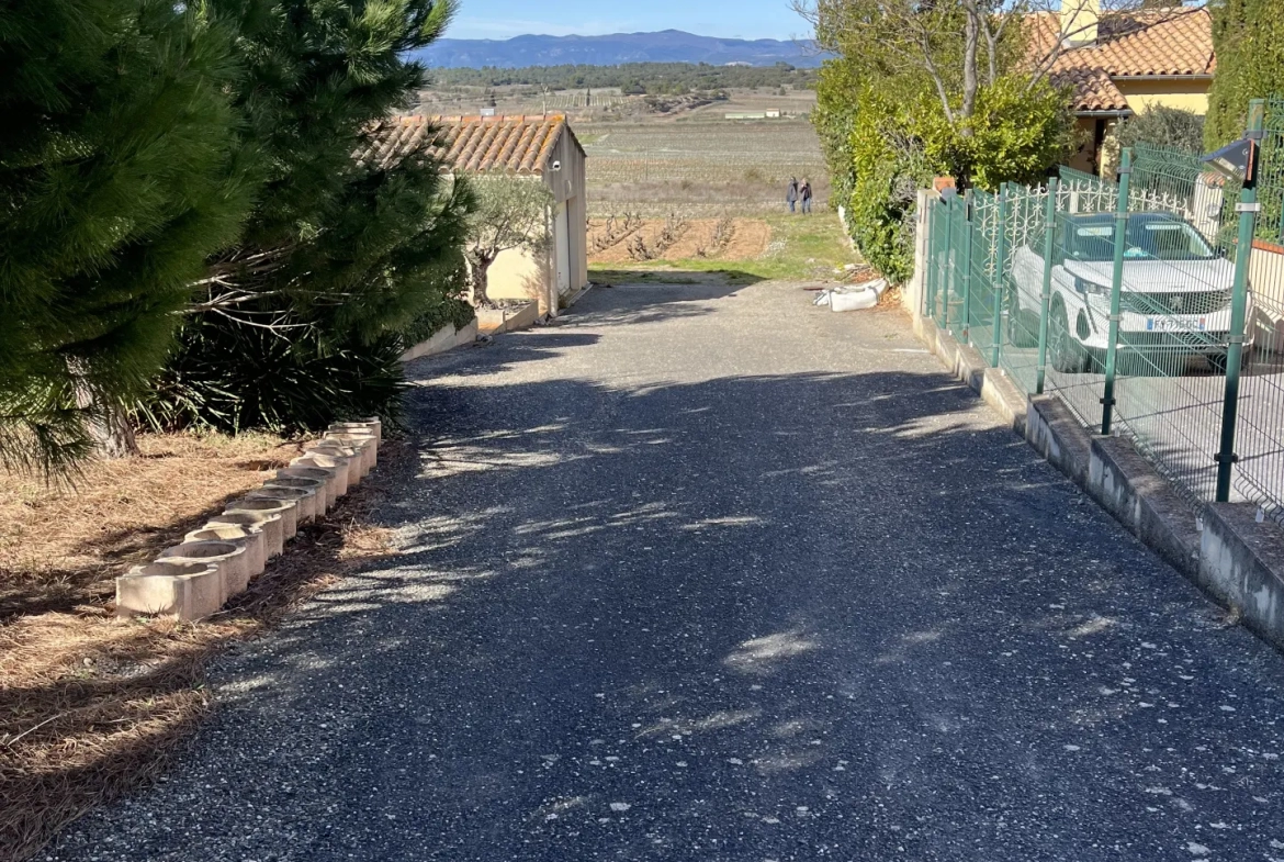 Villa 4 chambres de plain pied avec vue panoramique - Montbrun des Corbieres 