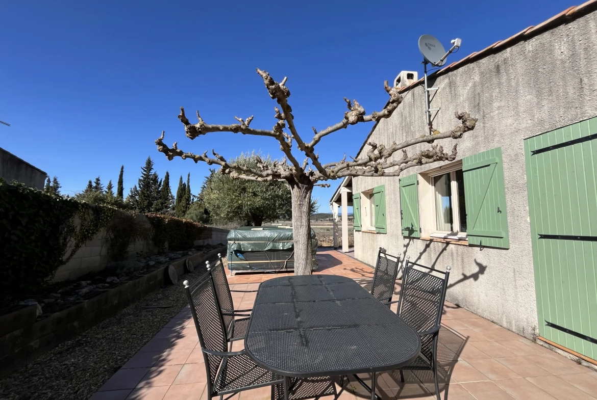 Villa 4 chambres de plain pied avec vue panoramique - Montbrun des Corbieres 