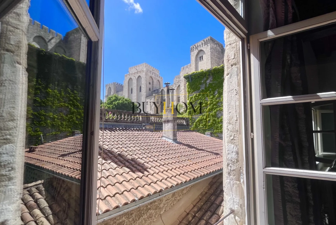 Appartement de 65m2 avec vue sur le Palais des Papes à Avignon 