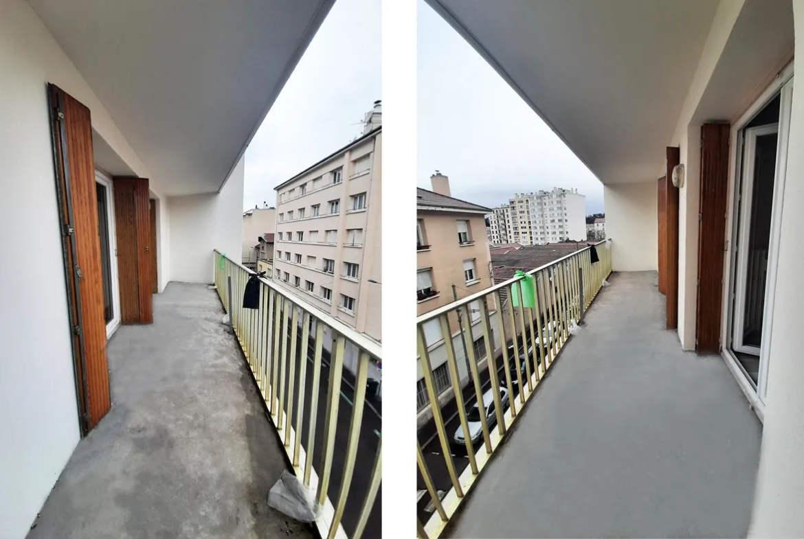 Appartement T2 de 50m2 avec 2 balcons à Saint-Etienne 