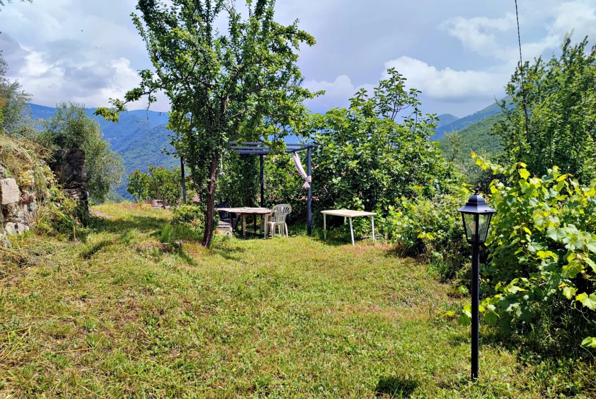 Propriété à Loda (Lantosque) avec vue panoramique sur la vallée 