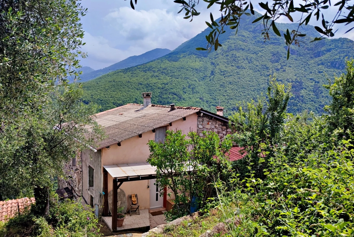 Propriété à Loda (Lantosque) avec vue panoramique sur la vallée 