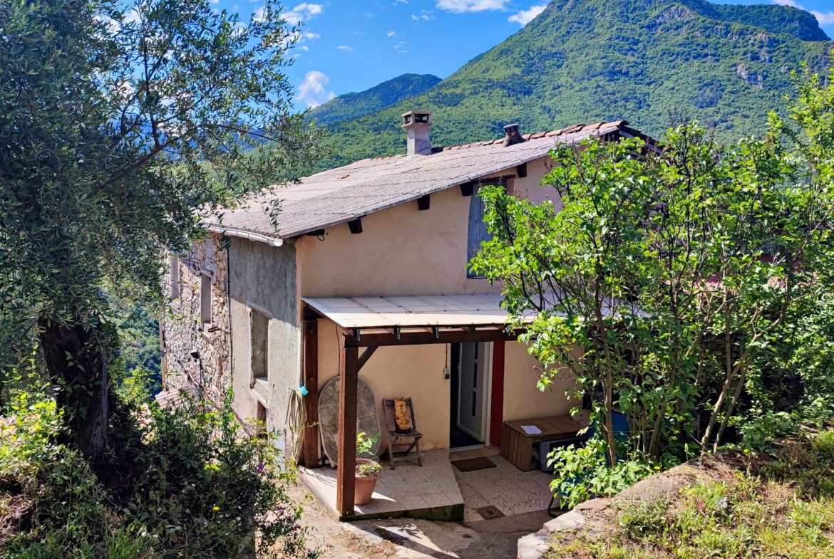 Propriété à Loda (Lantosque) avec vue panoramique sur la vallée 