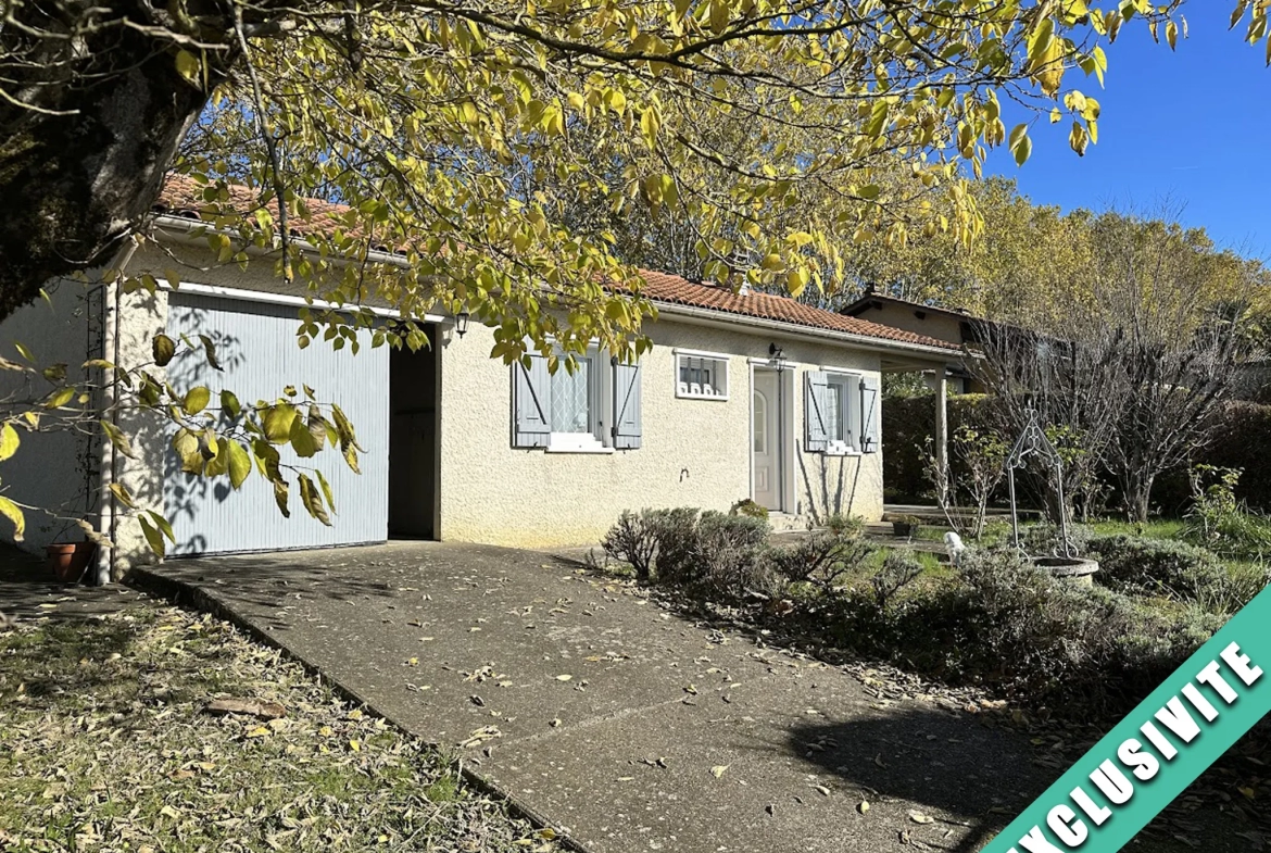 Single-Storey House in Mauvezin with Garage 