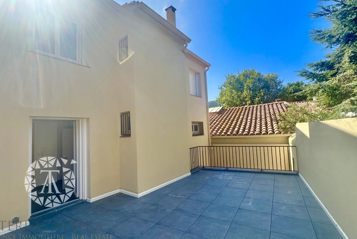 Appartement rénové avec grande terrasse à Port-Vendres 