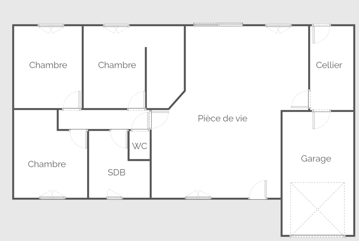 Single-Storey House - 3 Bedrooms - Garage - Garden - Saint-Savinien 