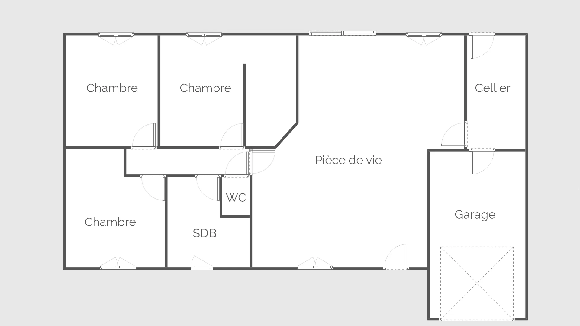 Single-Storey House - 3 Bedrooms - Garage - Garden - Saint-Savinien 