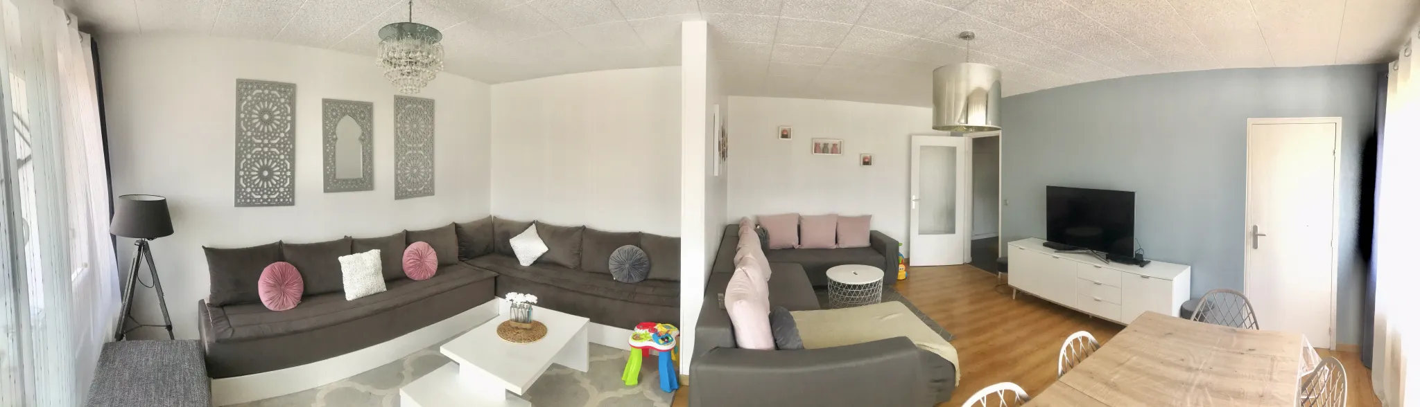 Appartement lumineux de 100m2 à Mantes-la-Ville 