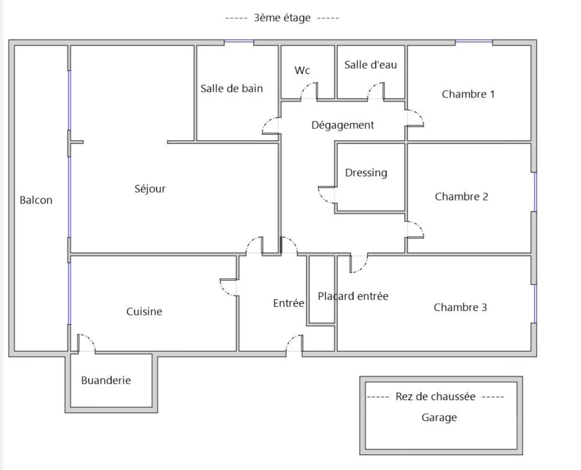 Appartement lumineux de 100m2 à Mantes-la-Ville 