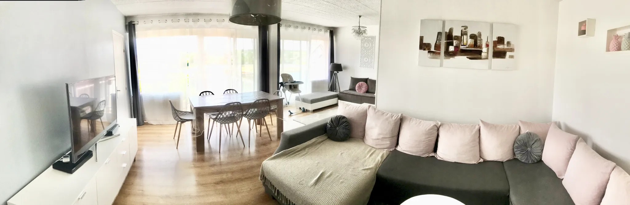 Appartement lumineux de 100m2 à Mantes-la-Ville 