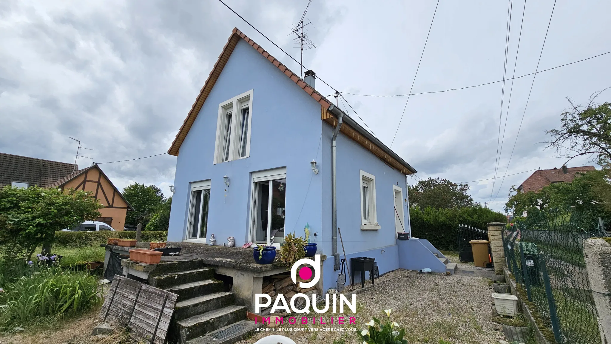 Maison de 76m2 avec jardin et piscine à Saint-Louis la Chaussée 