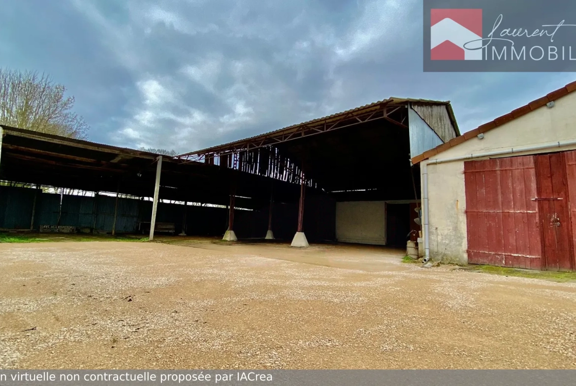 Ancienne ferme lumineuse avec 4 chambres à Simandre 