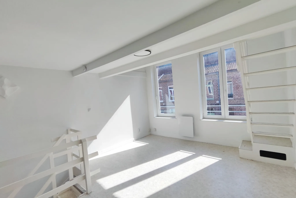 Maison de courée à Lille avec chambre en mezzanine 