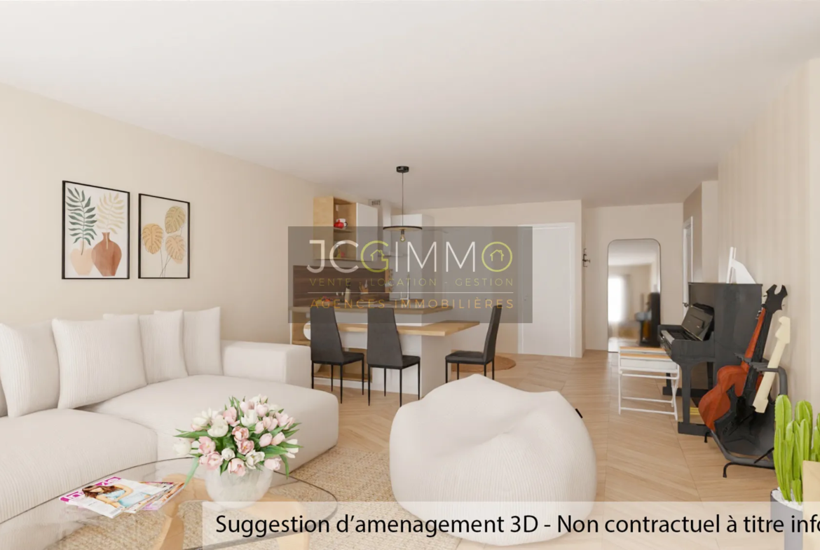 Appartement T3 de 83m² au Centre-Ville de Sollies Pont 