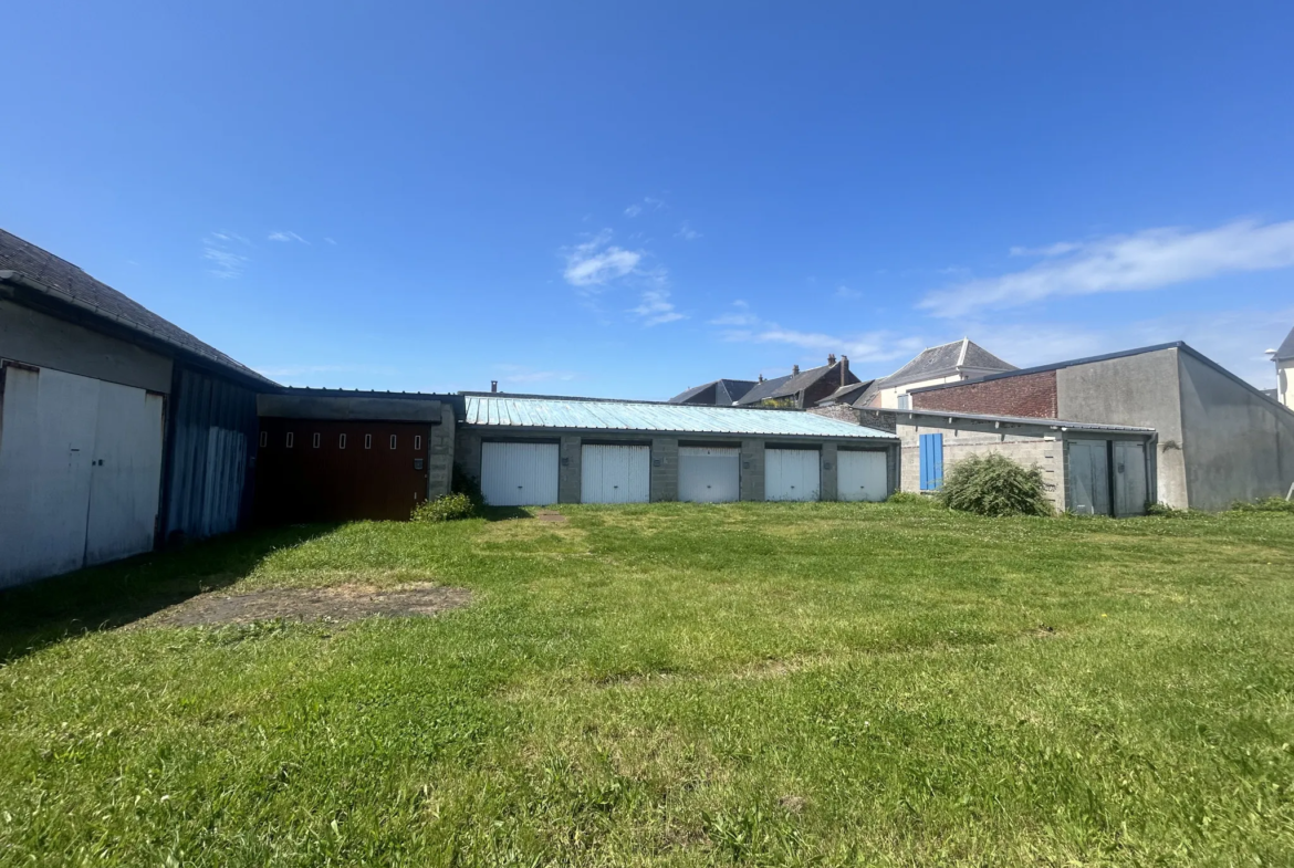 Terrain constructible avec dix garages à Cayeux-sur-Mer 