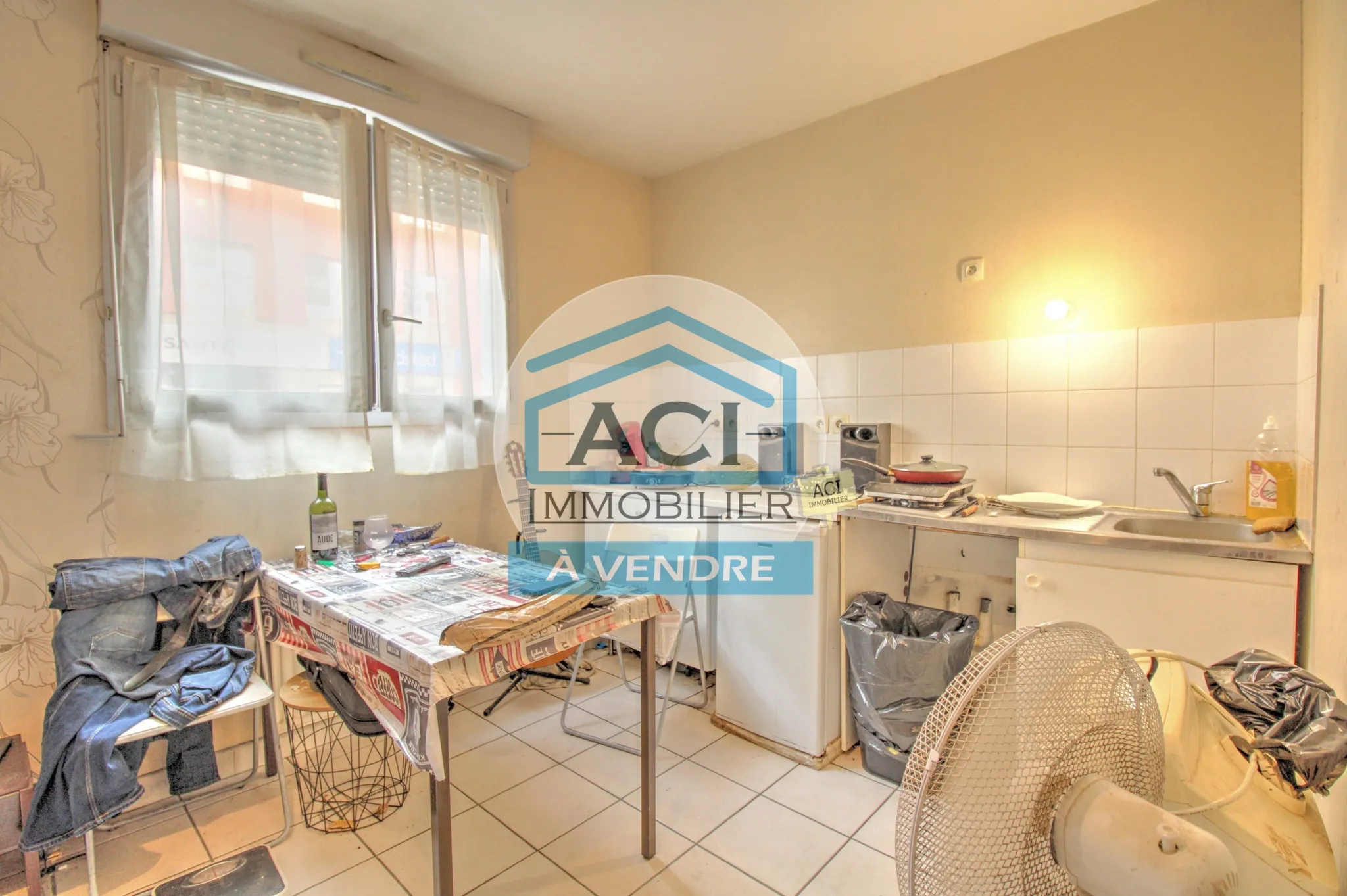 Appartement de type 1 vendu avec locataire à Decines Charpieu 