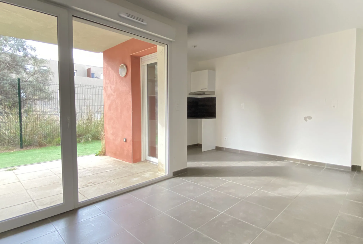 Appartement récent, T3 avec jardin et parking, à Montpellier 