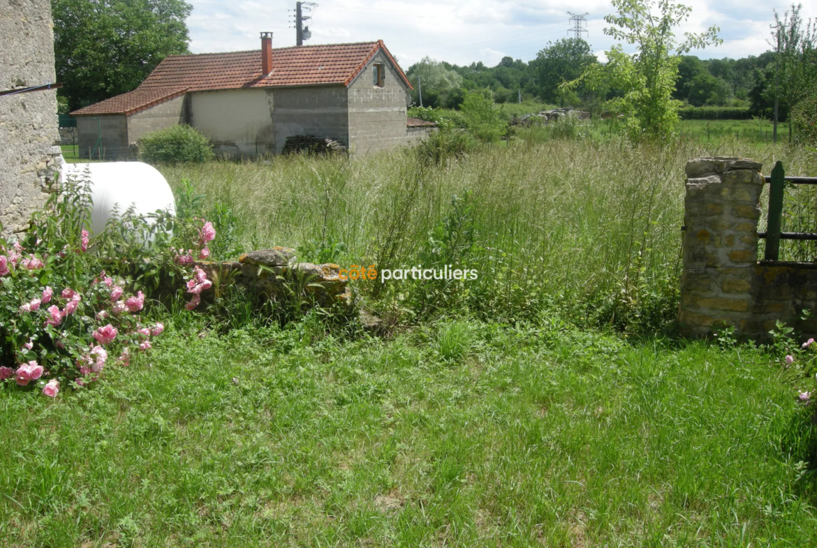 Maison de campagne T3 sur 1 600 m2 de terrain à Meillant 