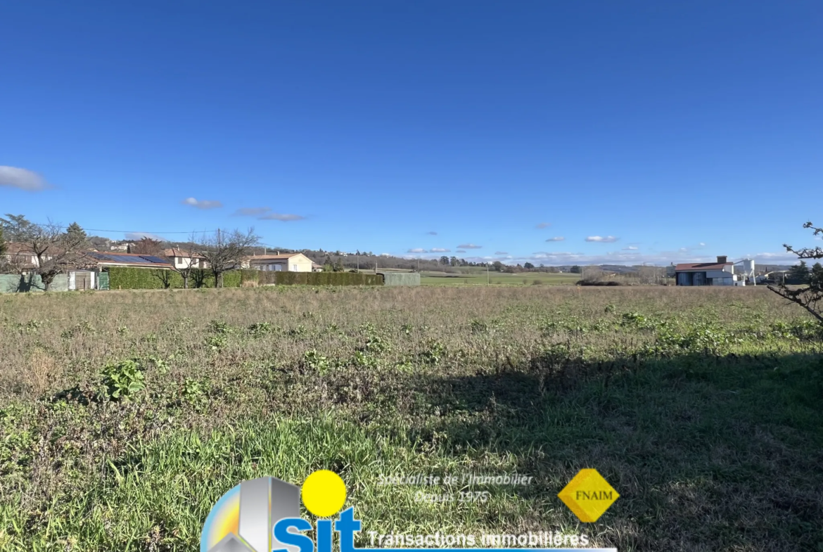 Building Plot for SALE in Reventin-Vaugris, 15 Min from VIENNE 