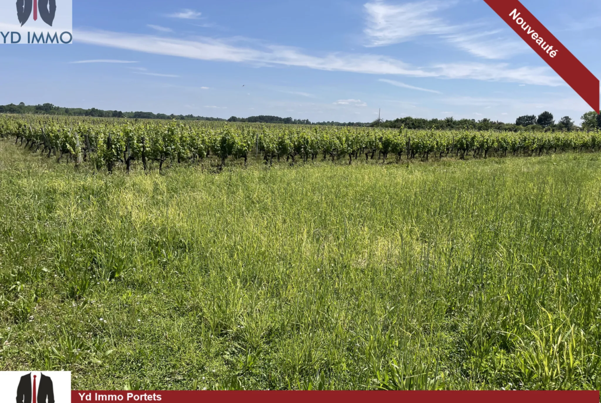 Terrain à bâtir de 850 m2 au calme à Portets 