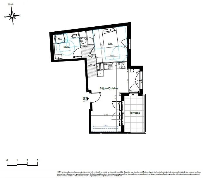 Appartement 2 pièces 301 - Programme neuf - Villa Gabriel - Nice 