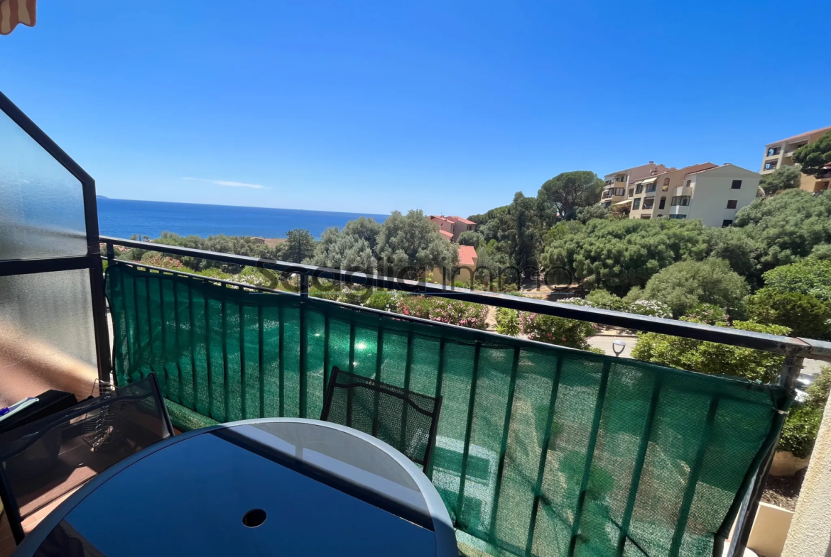 Vente Ajaccio T1 avec terrasse et vue mer 